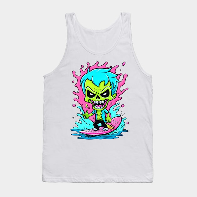 Lost in Surf Tank Top by Asu Tropis